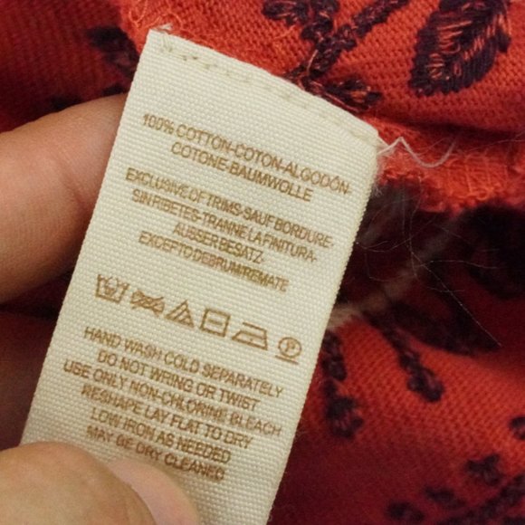 Free People Red and Black Boho Top - Picture 5 of 10